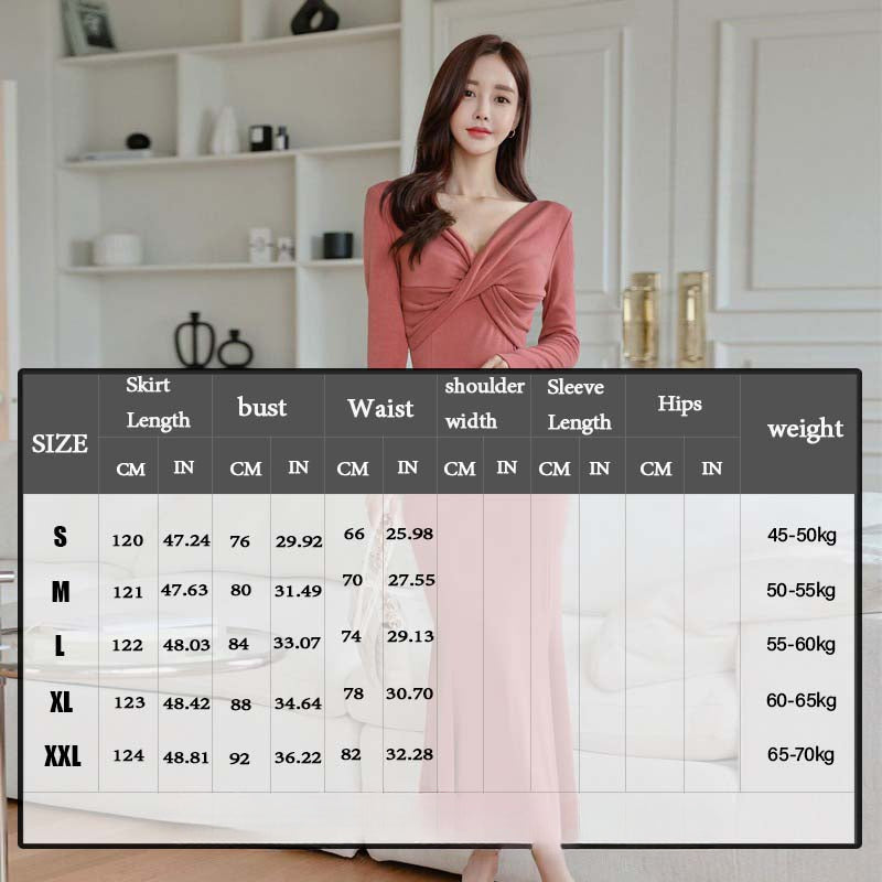 Eartlane-Women Deep V Cross Neck Grind Slim Hip Wrap Dress