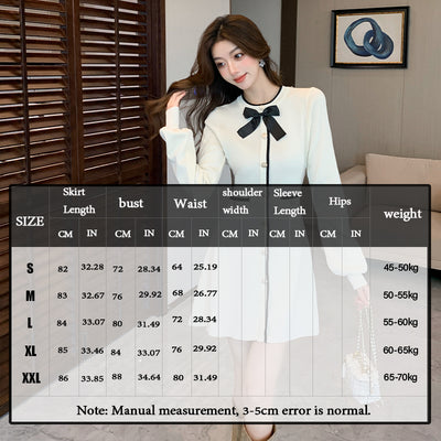 Celebrity style Xiaoxiangfeng knitted dress