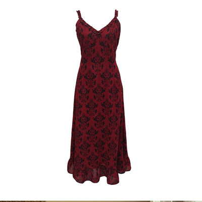 ‌French Retro Floral Dress – Plus Size Suspenders & Thin Fit