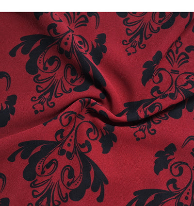 ‌French Retro Floral Dress – Plus Size Suspenders & Thin Fit
